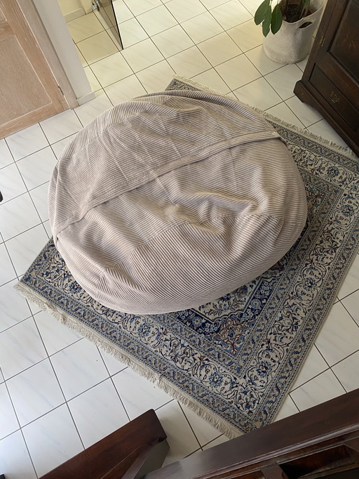Pouf jumbo vulour platinum vetsak