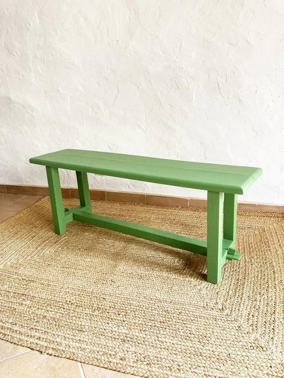 Image 1 of Antique solid wood bench