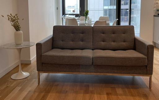 Florence Knoll By Knoll Studio 2-Sitzer Sofa Relaxed Settee (Mint)