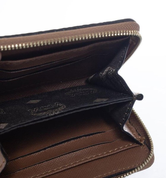 Image 1 of MCM, brown zip around wallet in monogram