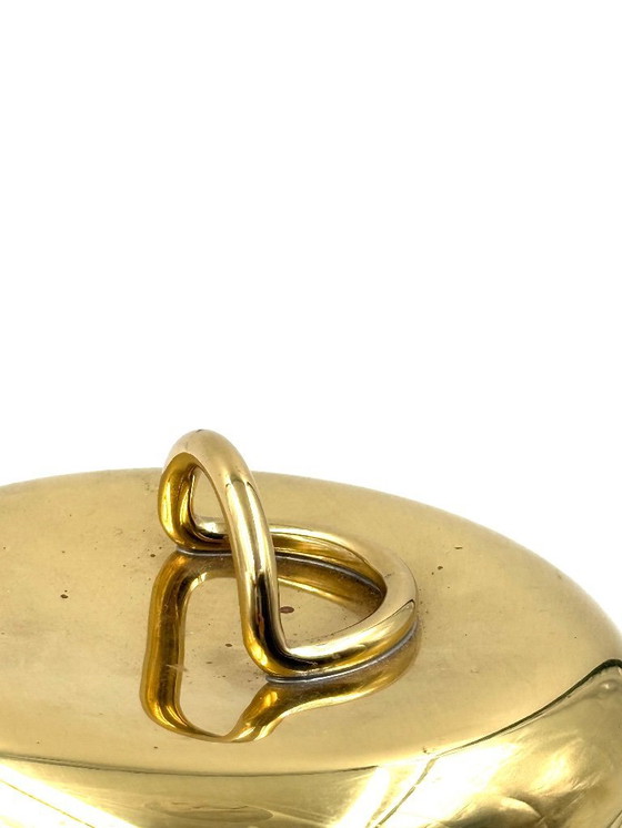 Image 1 of Secchiello per ghiaccio in oro Hollywood regency, Lira Italia, 1980 ca.