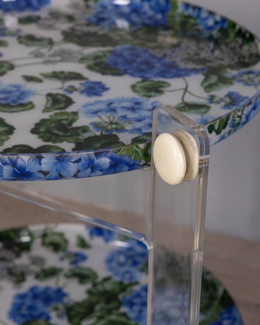 VINTAGE 70'S PLASTIC TROLLEY DESIGNED BY L.MASSONI FOR GUZZINI