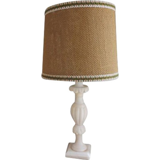 Vintage lamp met marmeren voet, 1960