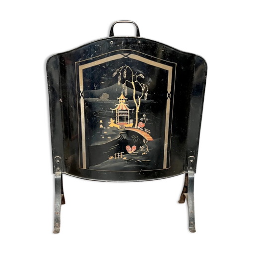 Vecchio parascintille per camino – decoratieve objecten, Metal