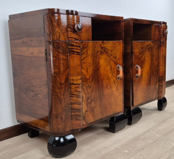 Image 1 of Venetian Noble Art Deco Bedside Tables 1924