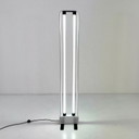 Witte vloerlamp van Gian N. Gigante voor Zerbetto, jaren 80.