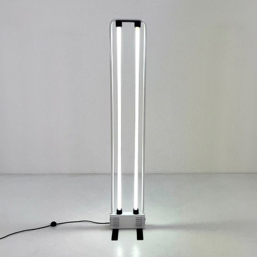 White Floorlamp by Gian N. Gigante for Zerbetto, 1980s