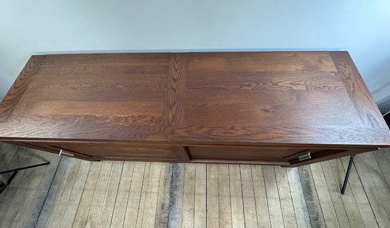 Image 1 of Brutalist sideboard in solid oak, 1990s
