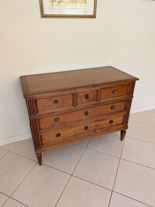 Commode en Merisier 3 Tiroirs - Très Bon État