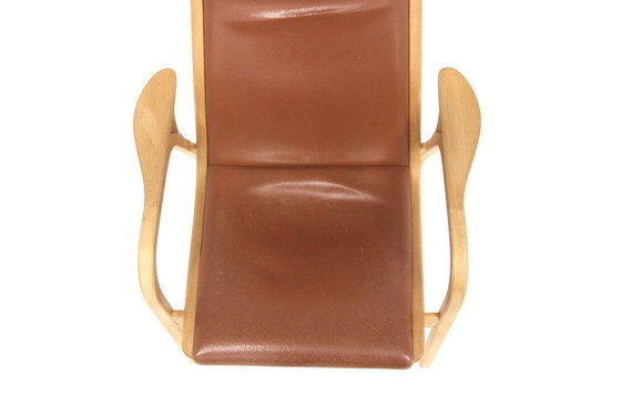 Sillón Escandinavo de Cuero de Yngve Ekström, 1970, Swedese, Sillones, Scandinavian (foto 2 de 7)