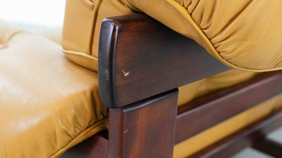 Image 1 of Braziliaanse stijl lederen zitgroep