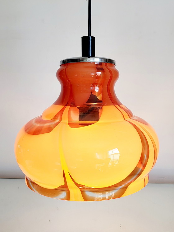 Image 1 of Murano glazen vintage hanglamp, Carlo Nason, Italy, jaren 1960