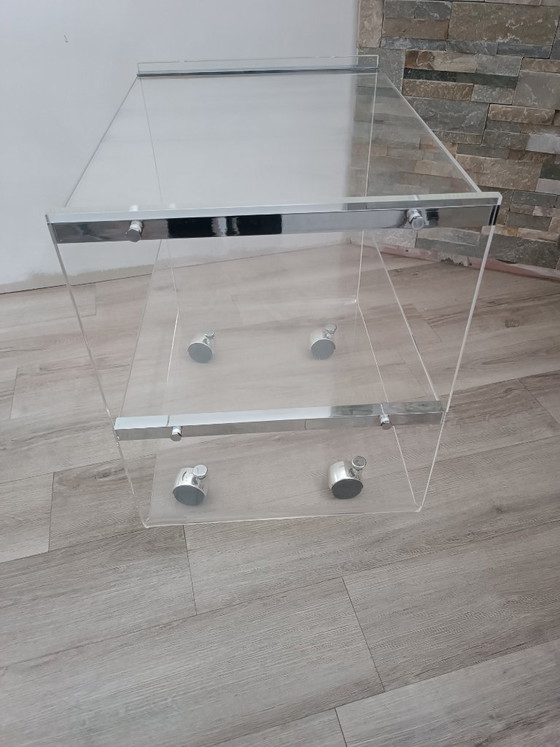 Image 1 of Tisch auf Rollen von David Lange für Les Invisibles du Marais, 1970er Jahre