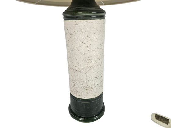 Image 1 of Bitossi voor Bergboms & Co - Aldo Londi - tafellamp - groen/wit - keramiek - 60's