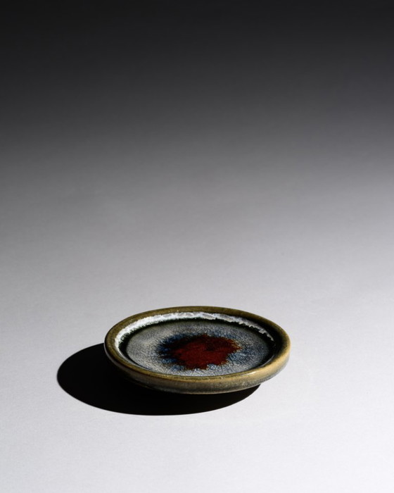 Image 1 of Barbara Stehr Studiokeramik Plate Duo Ø 15 cm German Art Pottery Vintage 60s-70s
