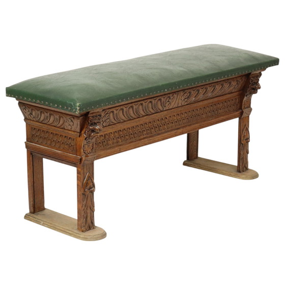 Image 1 of Antique Bench Oak Church