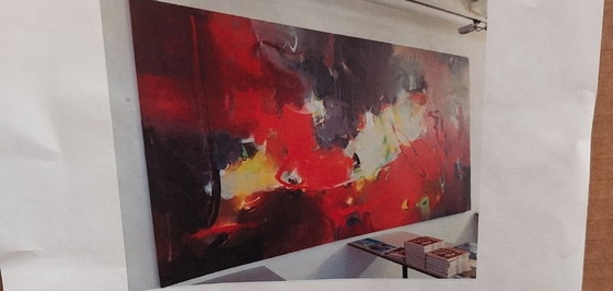 Image 1 of Großes Acryl Gemälde von Dean Williams GalleryWilliams 220 x 350 cm 