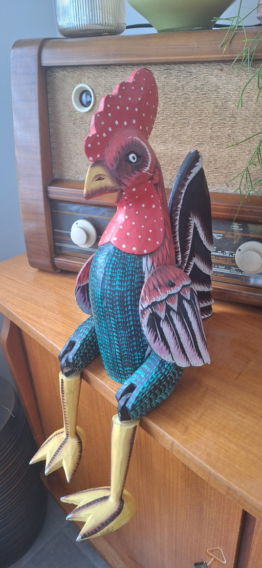 Folk art shelf sitter haan