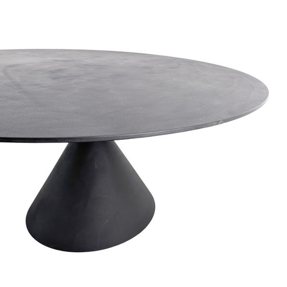Image 1 of Table de salle à manger ronde Original Desalto Clay Concrete Design par Marc Krusin