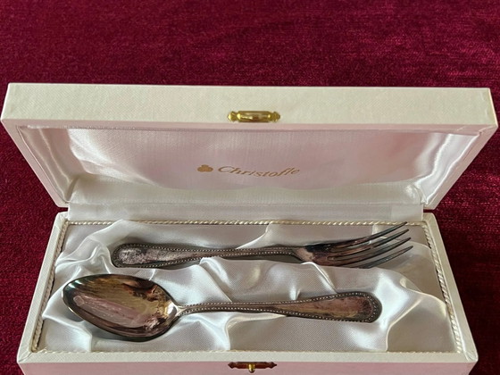Christofle - Christofle cutlery set with silver metal beads for 12 people. 172 items. (photo 10 of 14)