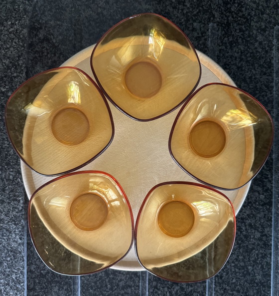Ensemble de 5 bols Vereco – Glass (photo 3 of 6)