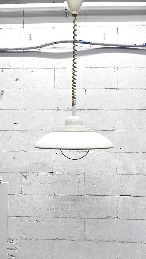 Lampada a sospensione UFO Knud Kristensen degli anni '70 dal design vintage danese