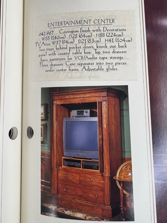 Drexel Heritage Entertainment Center / TV Cabinet – Covington Finish | Solid Mahogany – Wall cabinet, Wood (photo 14 of 14)