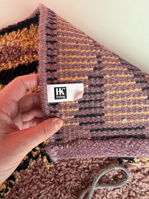 Beautiful high-pile Berber carpet, 100% wool, 280x180 cm.