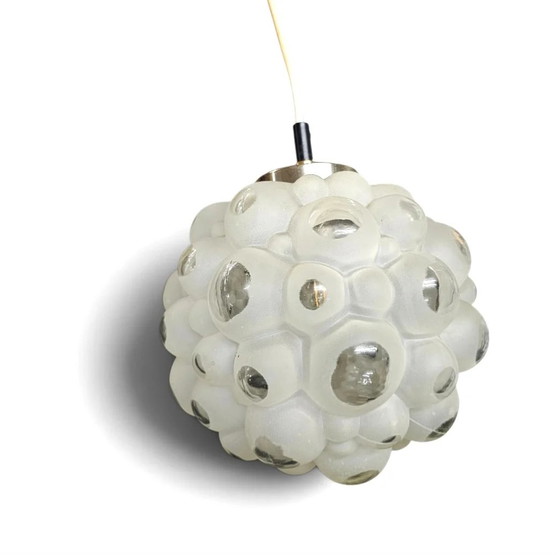 Suspension cascade 4 boules avec abat-jour en 'verre bulle' – Glass (photo 2 of 8)