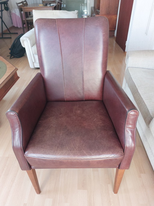 Leather armchair or dining room chair