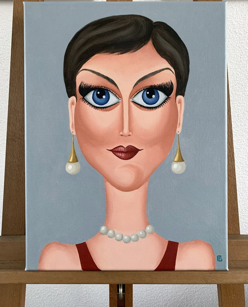 Lady with the pearls