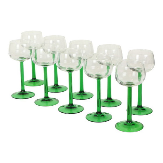Image 1 of Vintage Luminarc Wijnglazen Set Van 10 
