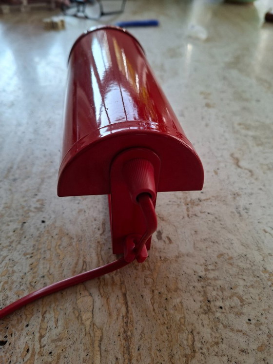 Applique rossa Vintage Happylight, anni '80, Metallo, Rosso, Modern (foto 12 di 13)