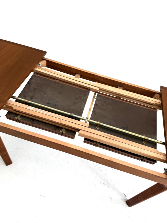 Table de salle à manger extensible XL vintage, Lübke ‘70 – interlübke, Tables de salle à manger, Wood, Metal (photo 7 of 15)