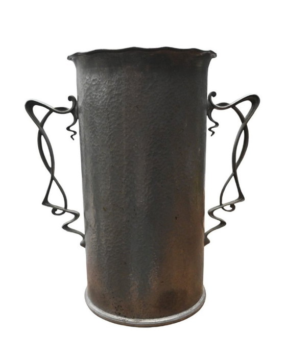 Image 1 of Jugendstil-Weinkühler - Messing verzinnt, um 1900-1915