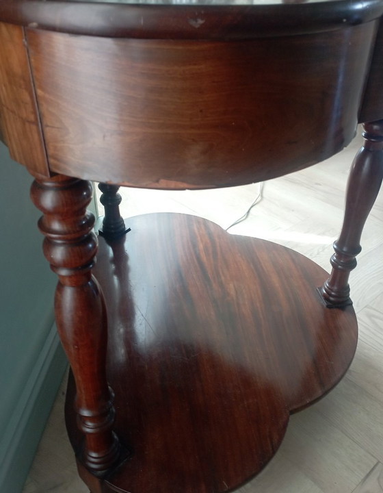 Image 1 of Fraaie Antieke Mahony Etage/Console Wandkast