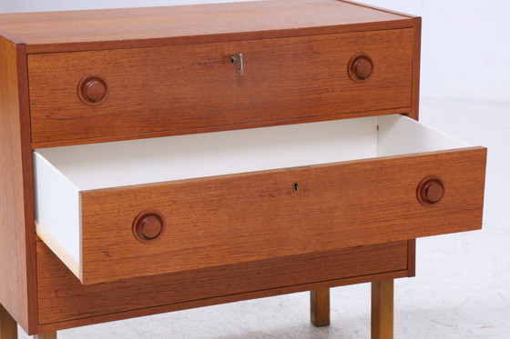 Image 1 of Hermosa teca de la vendimia cómoda | Mid Century cajones mueble de madera de almacenamiento 60s #08-12