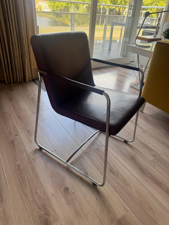 Image 1 of 4 chaises de salle à manger Leolux Spring avec dossier, neuves.