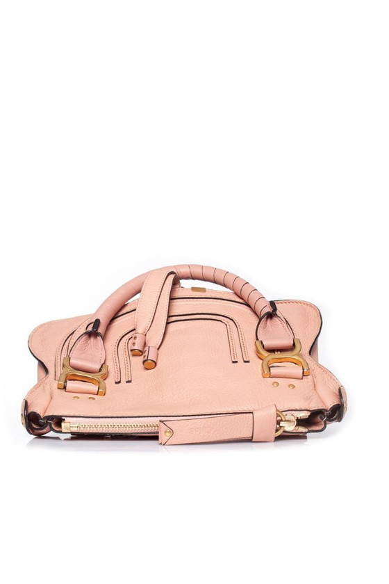 Image 1 of Chloe, piccola borsa Marcie in pelle color rosa Fallow