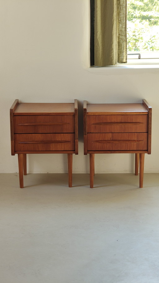 Vintage Teakholz Danish Design Nachttische