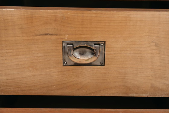 Image 1 of Art Deco kubistische kledingkast in Briar Wood, jaren 1940, modern design