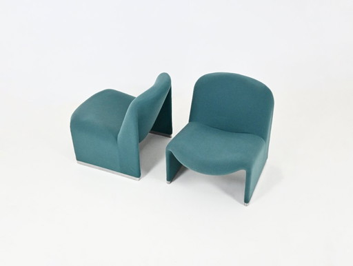 Chaises Alky par Giancarlo Piretti pour Anonima Castelli, 1970s, Set de 2 – fauteuils, Textile, Aluminium (photo 2 of 11)