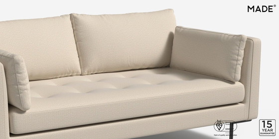 Image 1 of Canapé 2 places Harlow, marque : Made, couleur : beige avoine