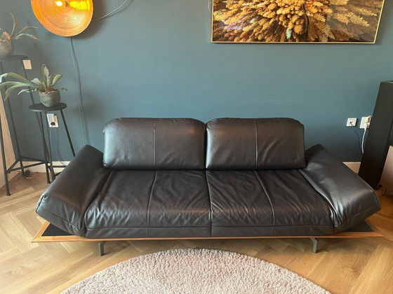 Image 1 of Sofá Hülsta HS.420 de cuero negro