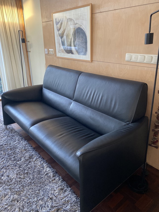 Image 1 of Leolux Felizia 2,5 Zits Bank, Leder Noli 100 Carbone