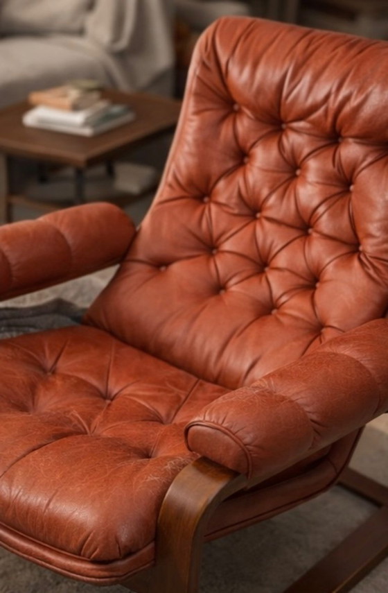 Image 1 of EAR-PATCH ARMCHAIR, MOULDED WOOD