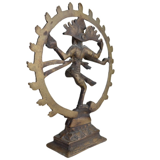 Shiva Nataraja indiano in bronzo e realizzato manualmente. – Sculture, Bronze, Brass (photo 6 of 10)