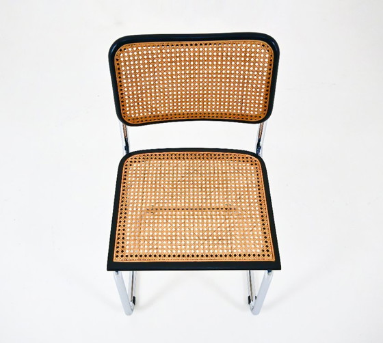 Sedie da pranzo Stile B32 di Marcel Breuer, Set di 8 – Rattan, Legno (photo 8 of 8)