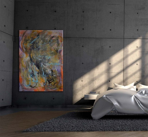 Original artwork by Timo Wedell - Very large canvas 160x115cm