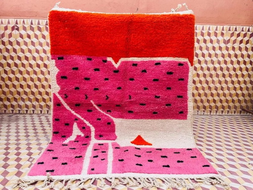 Tappeto tradizionale Beni Ouraine fatto a mano, taglia 2/3 M – Alberto Bazzani, vloerkleden en tapijten, Wool